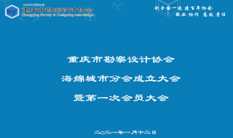 閣林環保受邀參加重慶市勘察設計協會海綿城市分會成立大會